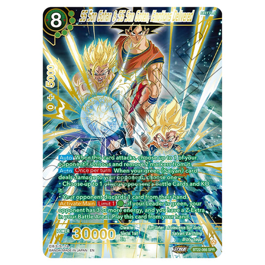 Dragon Ball Super - B22 - Critical Blow - SS Son Gohan & SS Son Goten, Emotions Delivered - BT22-066a