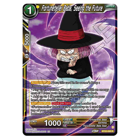 Dragon Ball Super - B22 - Critical Blow - Fortuneteller Baba, Seeing the Future - BT22-093