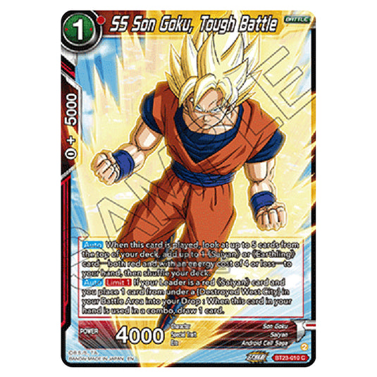 Dragon Ball Super - B23 - Perfect Combination - SS Son Goku, Tough Battle - BT23-010