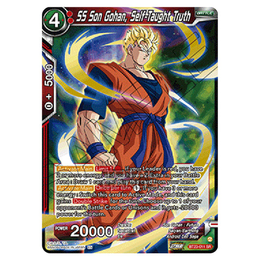 Dragon Ball Super - B23 - Perfect Combination - SS Son Gohan, Self-Taught Truth - BT23-011