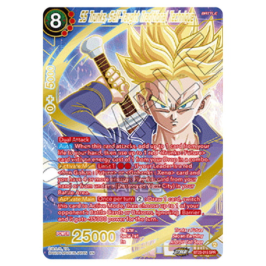 Dragon Ball Super - B23 - Perfect Combination - SS Trunks, Self-Taught Traditional Technique - BT23-015-SPR