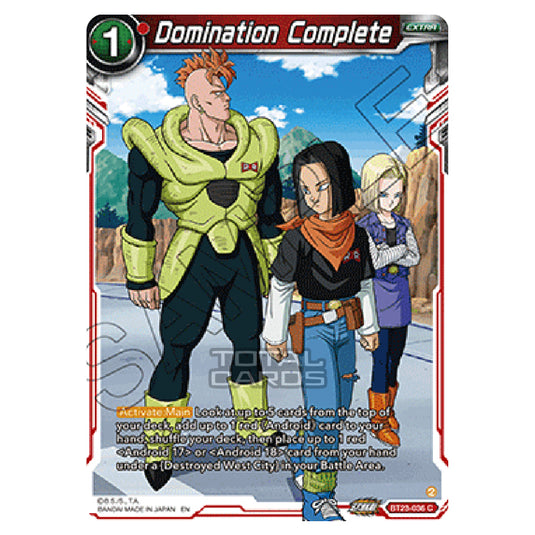 Dragon Ball Super - B23 - Perfect Combination - Domination Complete - BT23-036