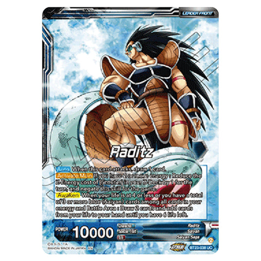 Dragon Ball Super - B23 - Perfect Combination - Raditz - BT23-038