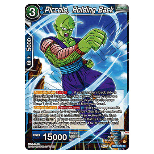 Dragon Ball Super - B23 - Perfect Combination - Piccolo, Holding Back - BT23-050