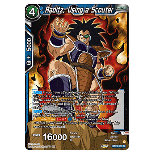 Dragon Ball Super - B23 - Perfect Combination - Raditz, Using a Scouter - BT23-056