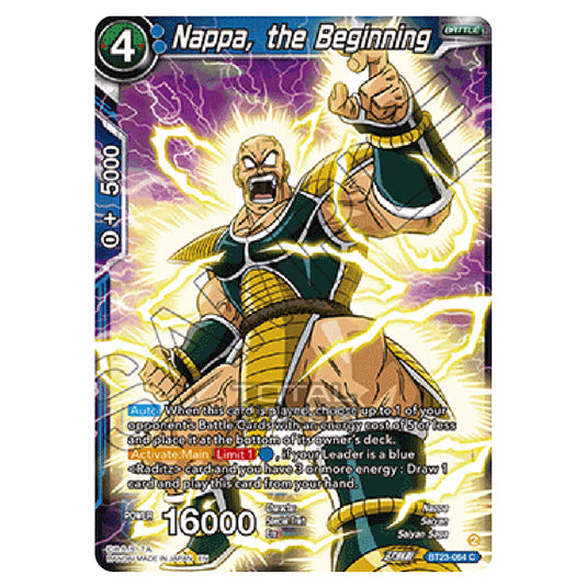 Dragon Ball Super - B23 - Perfect Combination - Nappa, the Beginning - BT23-064