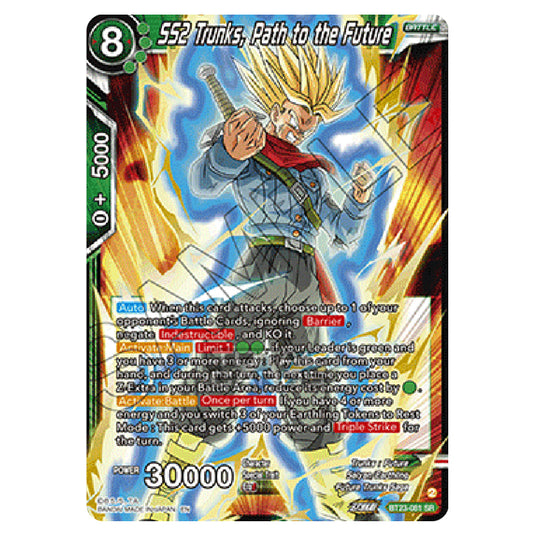 Dragon Ball Super - B23 - Perfect Combination - SS2 Trunks, Path to the Future - BT23-081