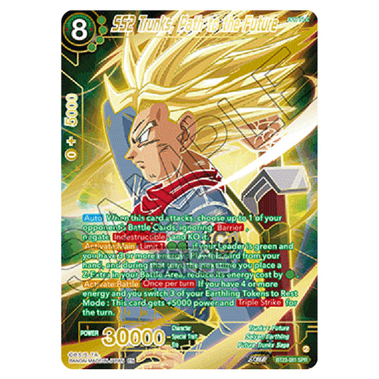 Dragon Ball Super - B23 - Perfect Combination - SS2 Trunks, Path to the Future - BT23-081-SPR