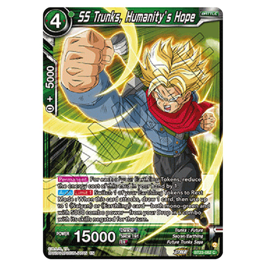 Dragon Ball Super - B23 - Perfect Combination - SS Trunks, Humanity’s Hope - BT23-082