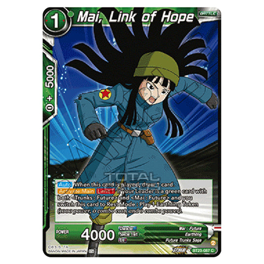 Dragon Ball Super - B23 - Perfect Combination - Mai, Link of Hope - BT23-087