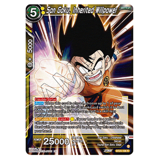 Dragon Ball Super - B23 - Perfect Combination - Son Goku, Inherited Willpower - BT23-106