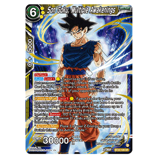 Dragon Ball Super - B23 - Perfect Combination - Son Goku, Multiple Awakenings - BT23-109