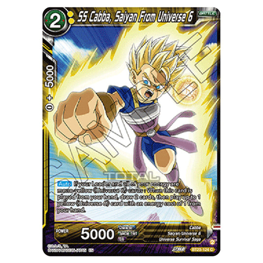 Dragon Ball Super - B23 - Perfect Combination - SS Cabba, Saiyan From Universe 6 - BT23-124