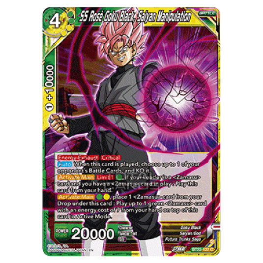 Dragon Ball Super - B23 - Perfect Combination - SS Rose Goku Black, Saiyan Manipulation - BT23-137