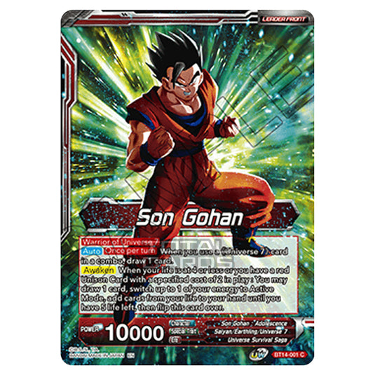 Dragon Ball Super - B14 - Cross Spirits - Son Gohan - BT14-001