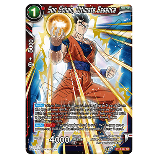 Dragon Ball Super - B14 - Cross Spirits - Son Gohan, Ultimate Essence - BT14-007