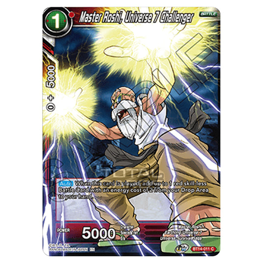 Dragon Ball Super - B14 - Cross Spirits - Master Roshi, Universe 7 Challenger - BT14-011