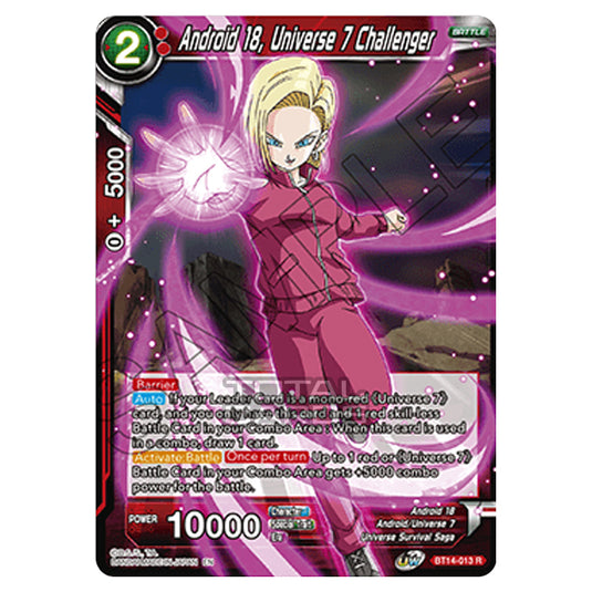 Dragon Ball Super - B14 - Cross Spirits - Android 18, Universe 7 Challenger - BT14-013