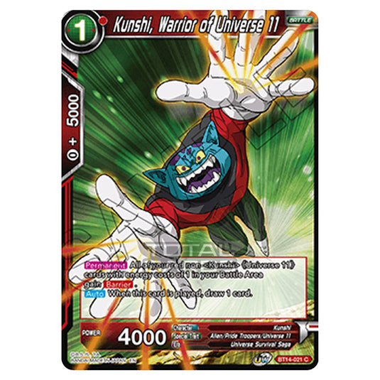 Dragon Ball Super - B14 - Cross Spirits - Kunshi, Warrior of Universe 11 - BT14-021