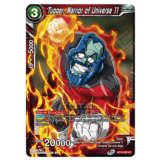 Dragon Ball Super - B14 - Cross Spirits - Tupper, Warrior of Universe 11 - BT14-022