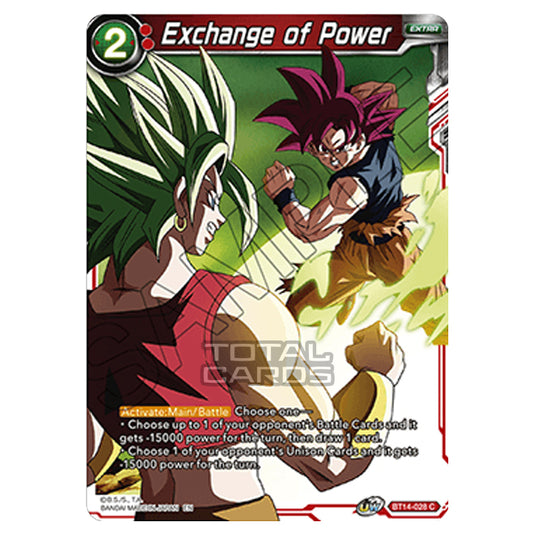 Dragon Ball Super - B14 - Cross Spirits - Exchange of Power - BT14-028