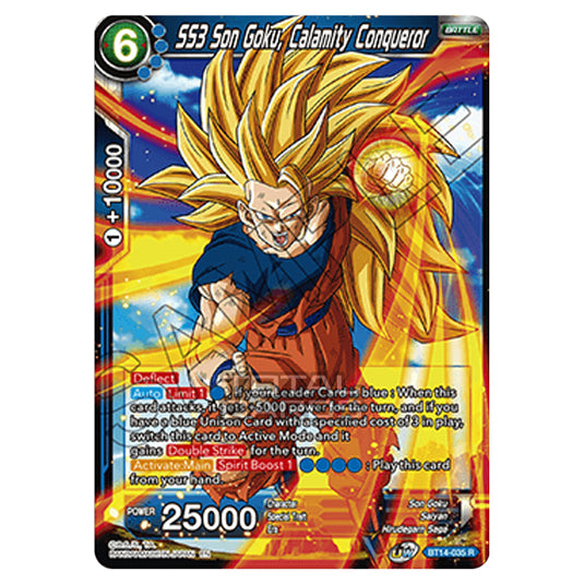 Dragon Ball Super - B14 - Cross Spirits - SS3 Son Goku, Calamity Conqueror - BT14-035