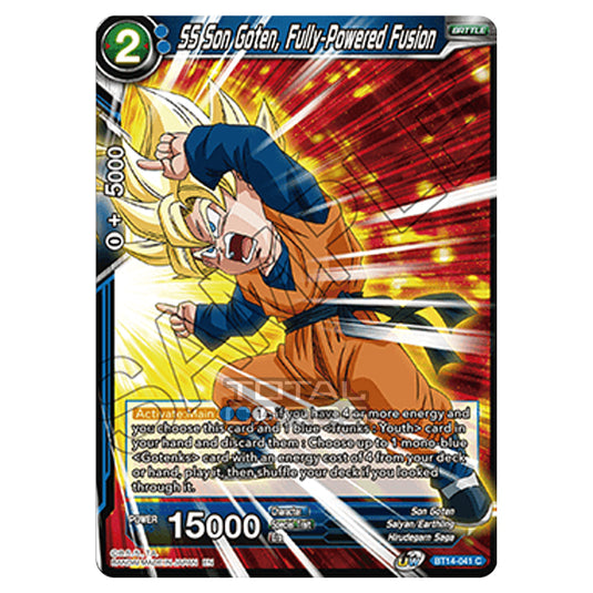 Dragon Ball Super - B14 - Cross Spirits - SS Son Goten, Fully-Powered Fusion - BT14-041