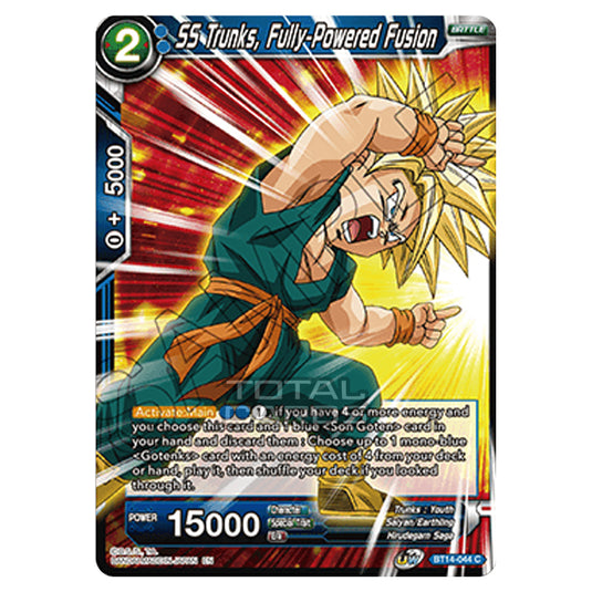 Dragon Ball Super - B14 - Cross Spirits - SS Trunks, Fully-Powered Fusion - BT14-044