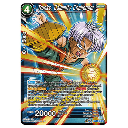 Dragon Ball Super - B14 - Cross Spirits - Trunks, Calamity Challenger - BT14-045