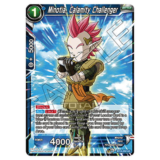 Dragon Ball Super - B14 - Cross Spirits - Minotia, Calamity Challenger - BT14-052