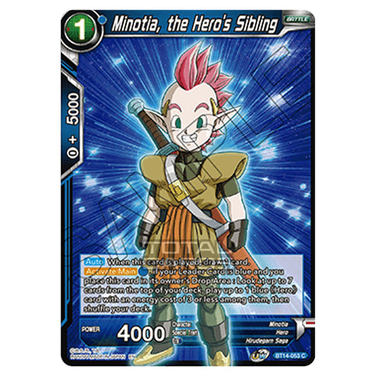 Dragon Ball Super - B14 - Cross Spirits - Minotia, the Hero's Sibling - BT14-053