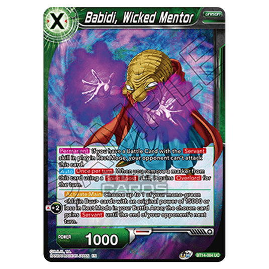 Dragon Ball Super - B14 - Cross Spirits - Babidi, Wicked Mentor - BT14-064