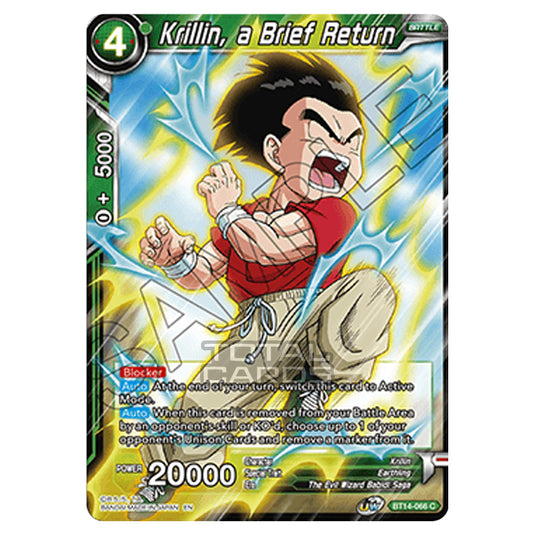 Dragon Ball Super - B14 - Cross Spirits - Krillin, a Brief Return - BT14-066