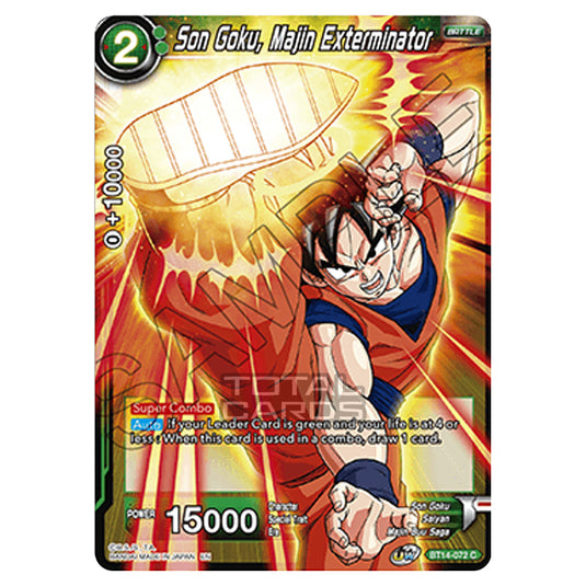 Dragon Ball Super - B14 - Cross Spirits - Son Goku, Majin Exterminator - BT14-072