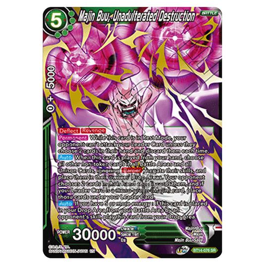 Dragon Ball Super - B14 - Cross Spirits - Majin Buu, Unadulterated Destruction - BT14-076