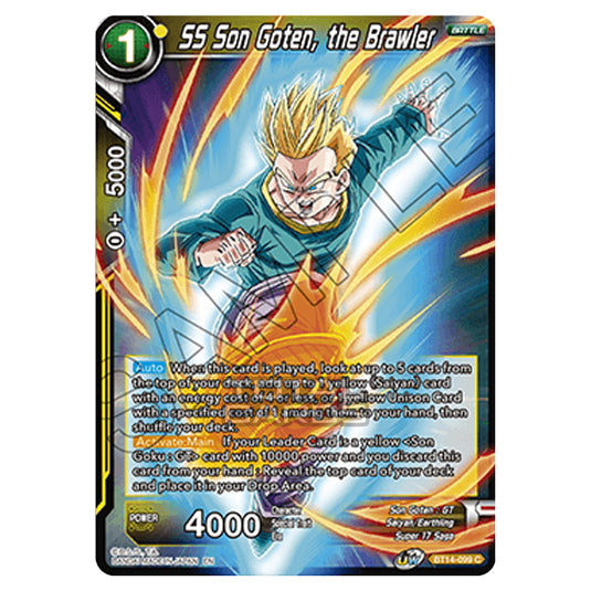 Dragon Ball Super - B14 - Cross Spirits - SS Son Goten, the Brawler - BT14-099