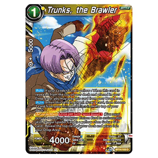 Dragon Ball Super - B14 - Cross Spirits - Trunks, the Brawler - BT14-103