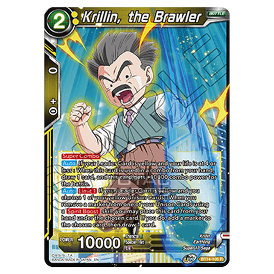 Dragon Ball Super - B14 - Cross Spirits - Krillin, the Brawler - BT14-105