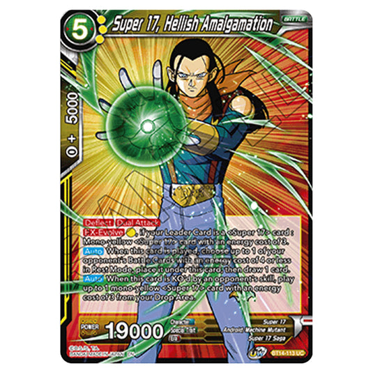 Dragon Ball Super - B14 - Cross Spirits - Super 17, Hellish Amalgamation - BT14-113