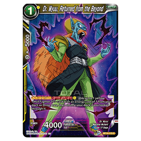 Dragon Ball Super - B14 - Cross Spirits - Dr. Myuu, Returned from the Beyond - BT14-115