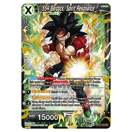 Dragon Ball Super - B14 - Cross Spirits - SS4 Bardock, Spirit Resonance - BT14-122