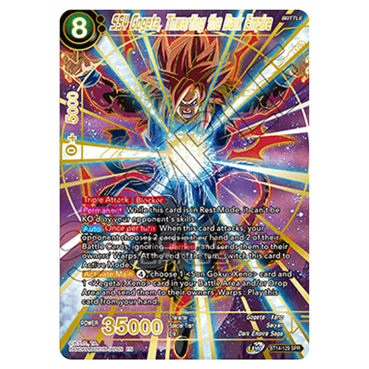 Dragon Ball Super - B14 - Cross Spirits - SS4 Gogeta, Thwarting the Dark Empire - BT14-129_SPR