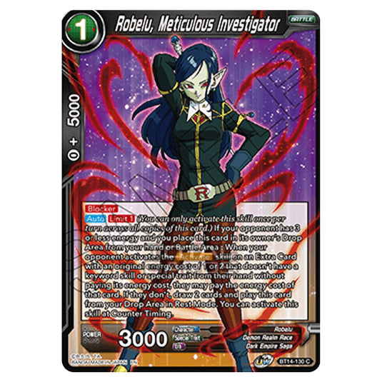 Dragon Ball Super - B14 - Cross Spirits - Robelu, Meticulous Investigator - BT14-130