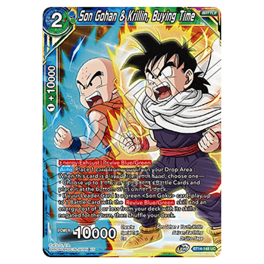 Dragon Ball Super - B14 - Cross Spirits - Son Gohan & Krillin, Buying Time - BT14-148