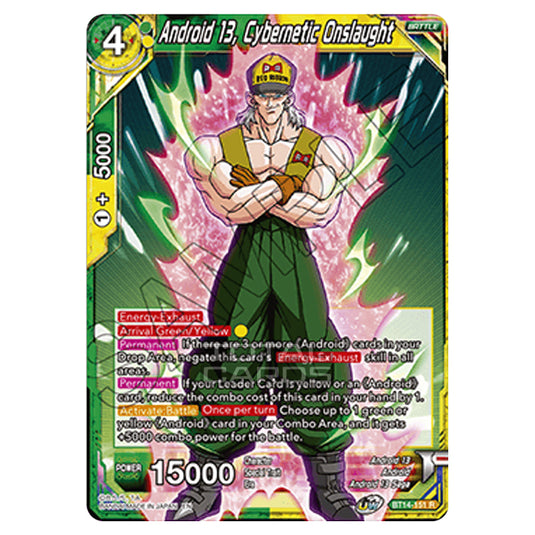 Dragon Ball Super - B14 - Cross Spirits - Android 13, Cybernetic Onslaught - BT14-151