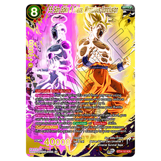 Dragon Ball Super - B14 - Cross Spirits - SS Son Goku & Frieza, Miraculous Conclusion - BT14-152