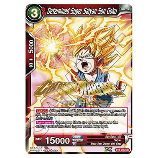Dragon Ball Super - B03 - Cross Worlds - Determined Super Saiyan Son Goku - BT3-005_PR