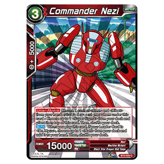 Dragon Ball Super - B03 - Cross Worlds - Commander Nezi - BT3-022