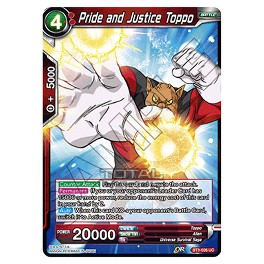 Dragon Ball Super - B03 - Cross Worlds - Pride and Justice Toppo - BT3-026