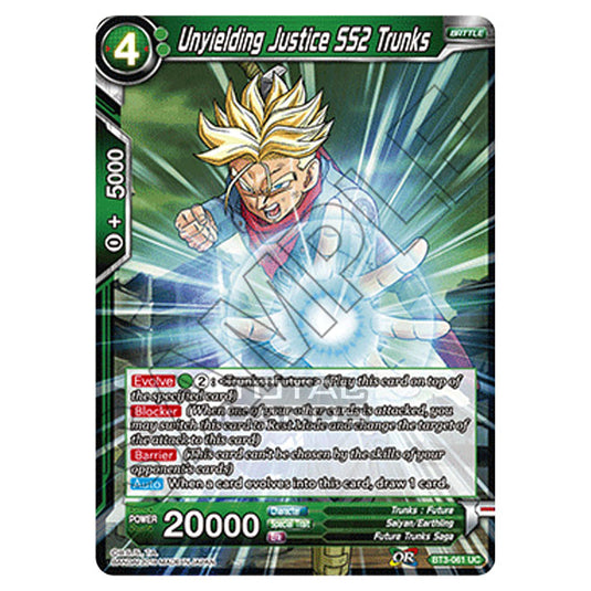 Dragon Ball Super - B03 - Cross Worlds - Unyielding Justice SS2 Trunks - BT3-061